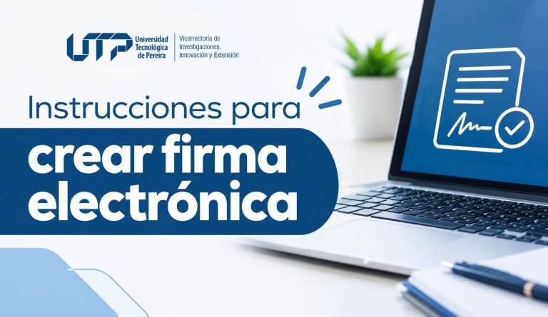 Instrucciones para crear firma electrónica