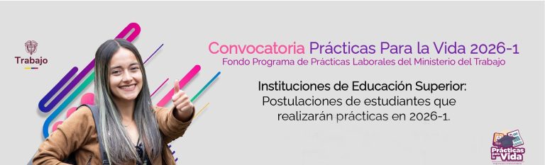 Convocatoria Prácticas para la Vida | Ministerio del Trabajo – Manifestación de interés.